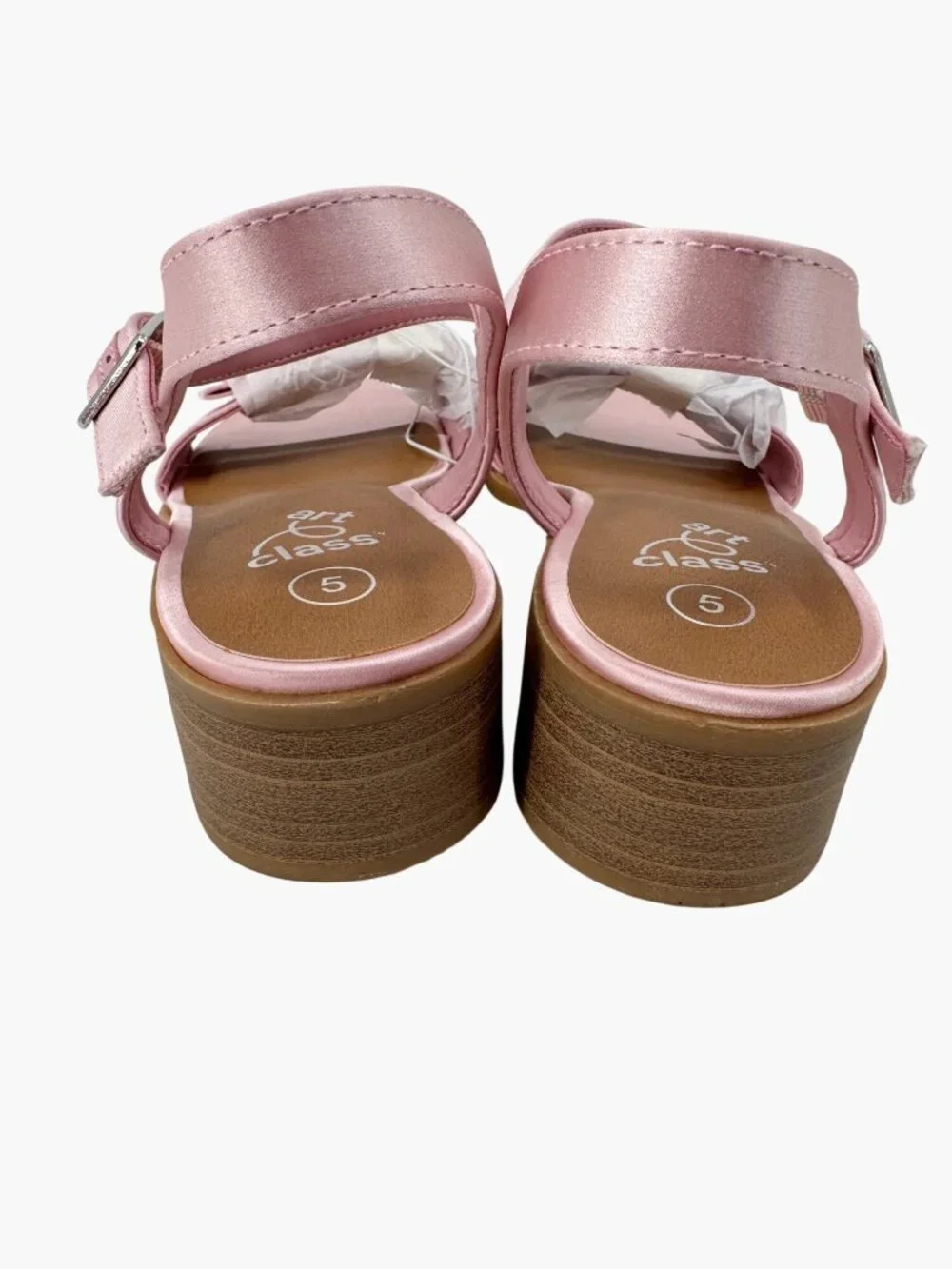 NEW art class Kids' Belle Satin Dress Heels - Blush - Size 5